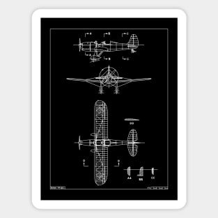 Ryan PT-20 American WW2 Military Pilot Trainer Aircraft Blueprint Gift Magnet